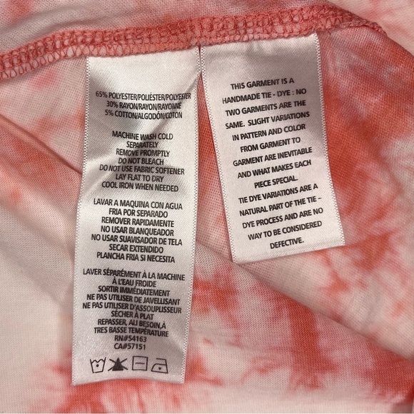 Calvin Klein Pink Sleeveless Relaxed Tie Front Tank Top - Picture 5 of 5